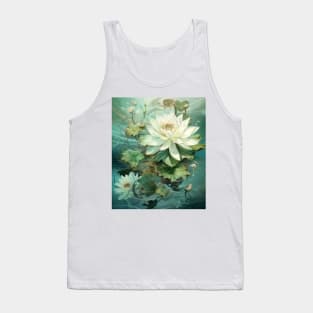 Whispering Waters: Lily's Serenade" Tank Top